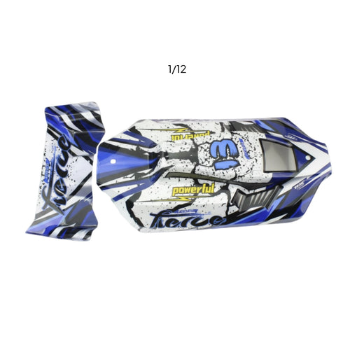 1:12 RC Car Body Shell Painted Finish Blue RC Body Shell Hobby Part for Wltoys Model