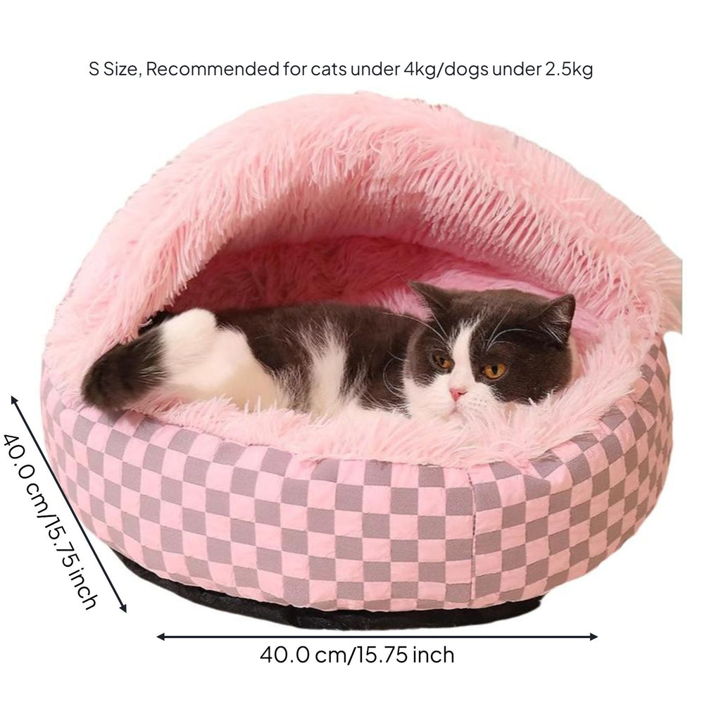 Insulated cat cave bed for warmth