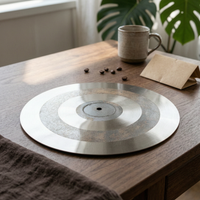 13.5-Inch Cymbal Concentric Bands Bronze Cymbal Polished Areas