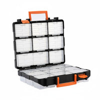 Double Sided Organizer Box Clear Double Sided Storage Box for Fishing, Workshop