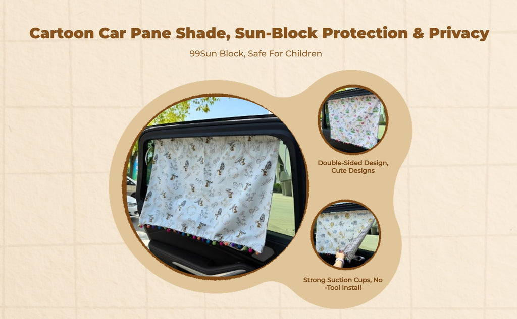 Car window shade, sun protection, privacy screen, infant side window sun block, easy installation, universal fit