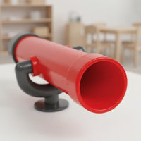Kids Toy Telescope Long-Lasting Mounted Playground Telescope Plastic Toy Spyglass Wear Resistant Playhouse Attachment Sturdy