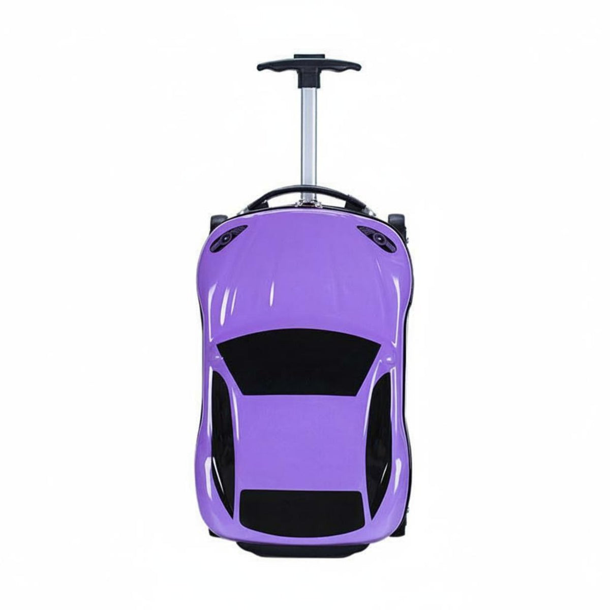 Kids Car Shaped Luggage Telescopic Handle Child's Sit on Suitcase Lightweight 3D Cartoon Car Suitcase for Young Children, Vacation, Airport