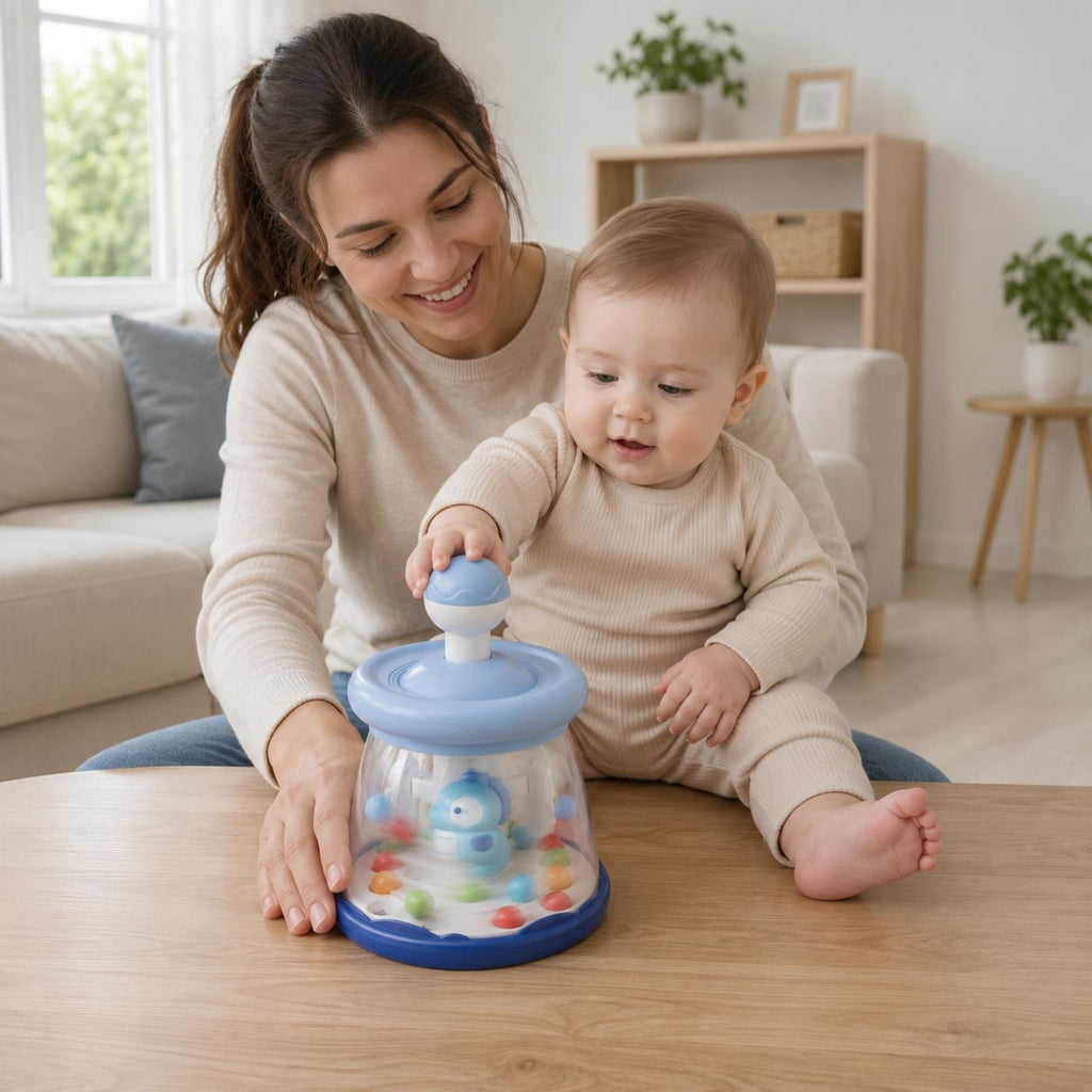 Press-Androtate Toy Colorful Balls Baby Toy Fine Movement Skills for Infants