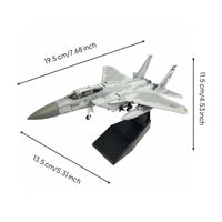 1/100 Scale F-15C Model Ready to Display F-15C Fighter Jet Model Great Gift Idea Diecast Fighter Jet for Enthusiasts, Desk Decoration