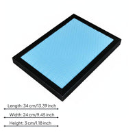 Highway Road Base Cobblestone Texture Miniature Scene Platform Black Frame
