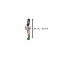 Peace Sign Girl Miniature Highly Detailed Hobby Supply Resin Material