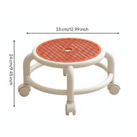 Kids Rolling Stool Quiet Wheels Room Furniture Rotating Seat for Dorm
