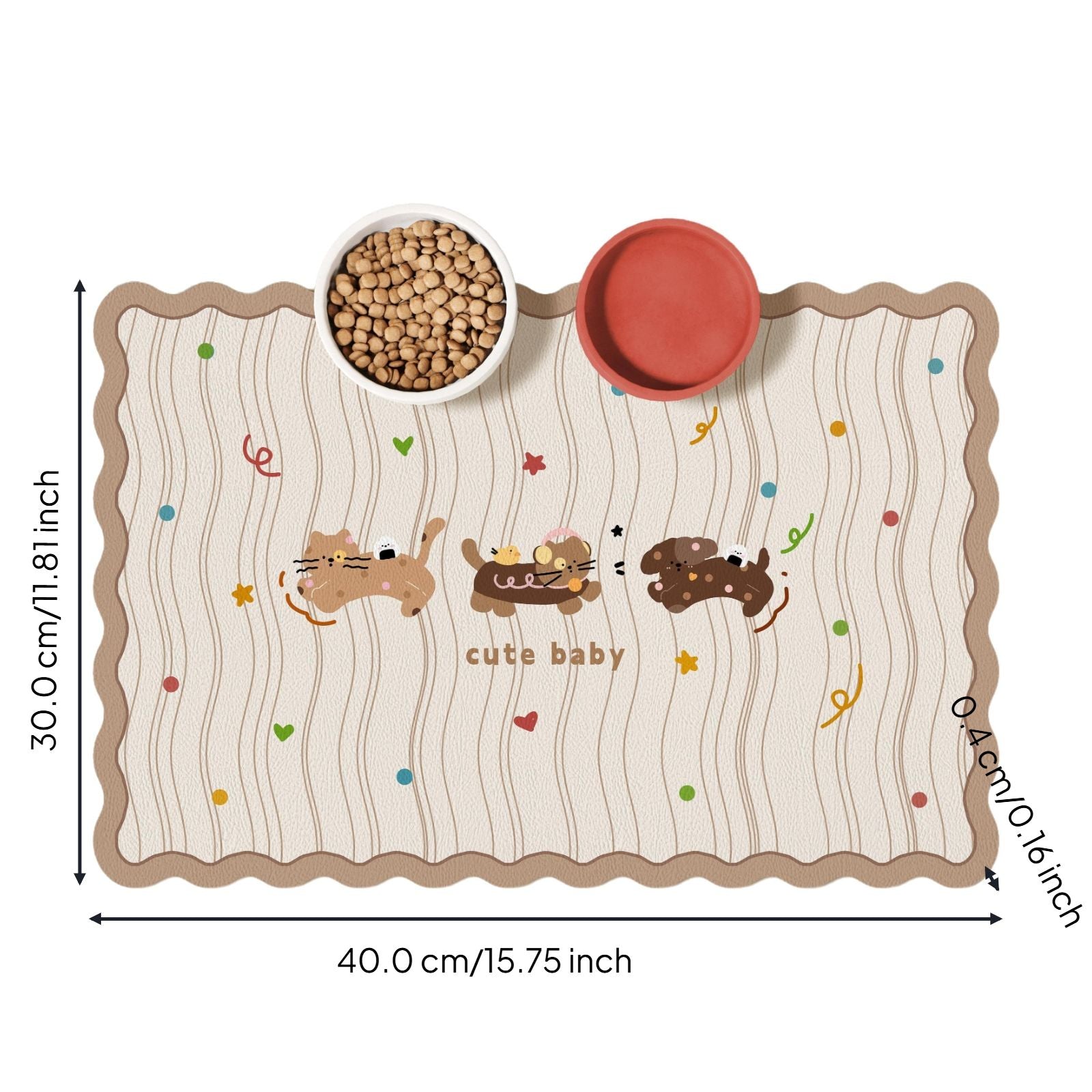 Waterproof non-slip pet mat