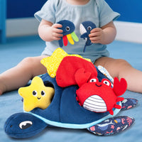 Hide-and-Seek Soft Turtle Ocean-Themed Stuffed Creature Interactive Play