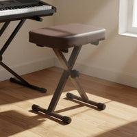 Foldable Piano Bench Easy to Store Adjustable Piano Stool Portable Musical Equipment for Stage