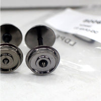 HO Scale Train Wheelset Replacement Part Metal Axle Wheel Pair Nickel Plated