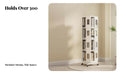 360-Degree Rotation Revolving Book Tower Mobile Design rotating Book Tower Space Saving children's Furniture Large Capacity for Toddlers, Students, Parents, Playroom, Nursery, Kindergarten, Study Room