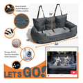 Dog Car Seat Bed Waterproof Dog Booster Seat Scratch Resistant for Large Dogs