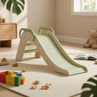 Foldable Indoor Slide Built in Handholds Children'domestic Slide Smooth Sliding Surface