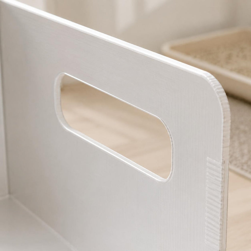Foldable Litter Box uncoveredTop Pet Care Supplies PP Plastic for Temporary Use