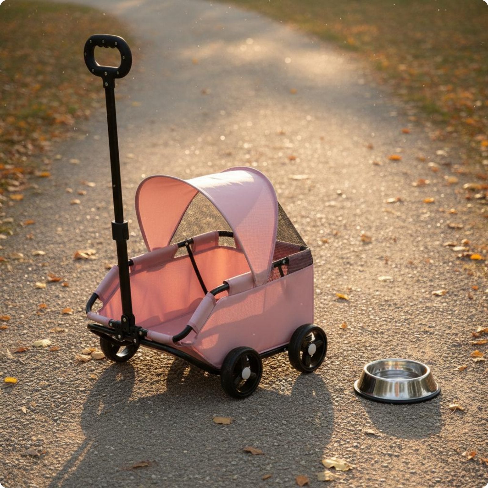 Small Pet Stroller Outdoor Use Foldable Pet Stroller for Park
