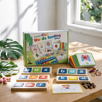 Picture Card Spelling Set Word Recognition Spelling Toy Early Literacy