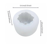 Pumpkin Candle Form Reusable Halloween Pumpkin Form Soft Silicone Craft Material for Gift Making