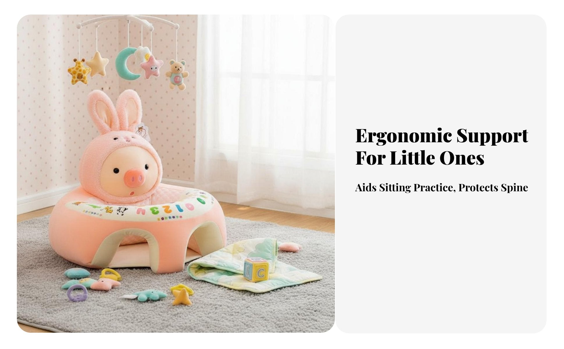 Soft Creature Sit-up Support Anti-Fall Design creatureShaped Soft Chair
