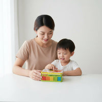 Arithmetic Rod Set Wooden Counting Sticks Set Storage Tin Box Learning Aid for Preschoolers