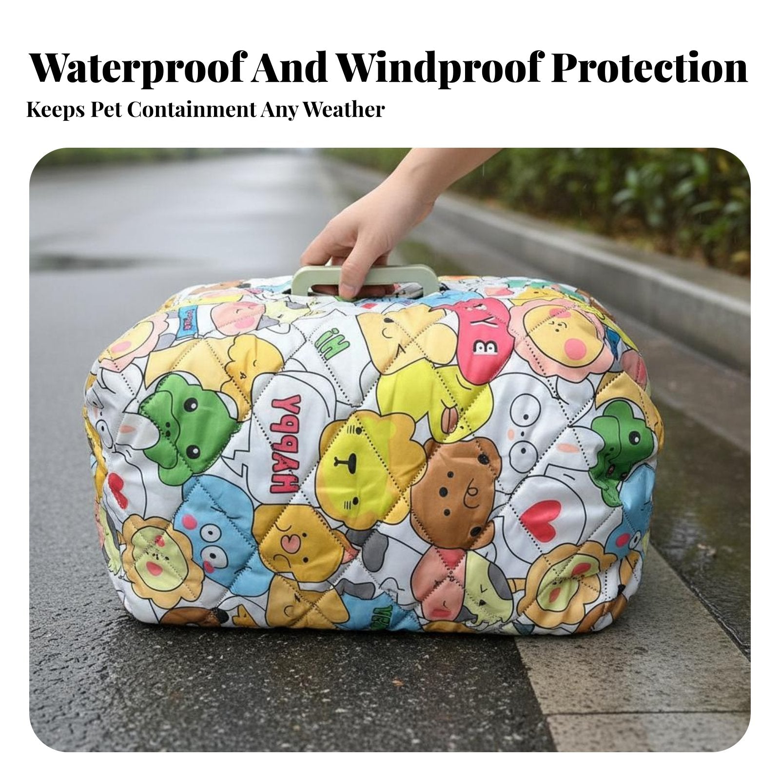 Insulated Pet transport Cover Windproof Dog kennel Wrap Waterproof for veterinaryerinary Visits