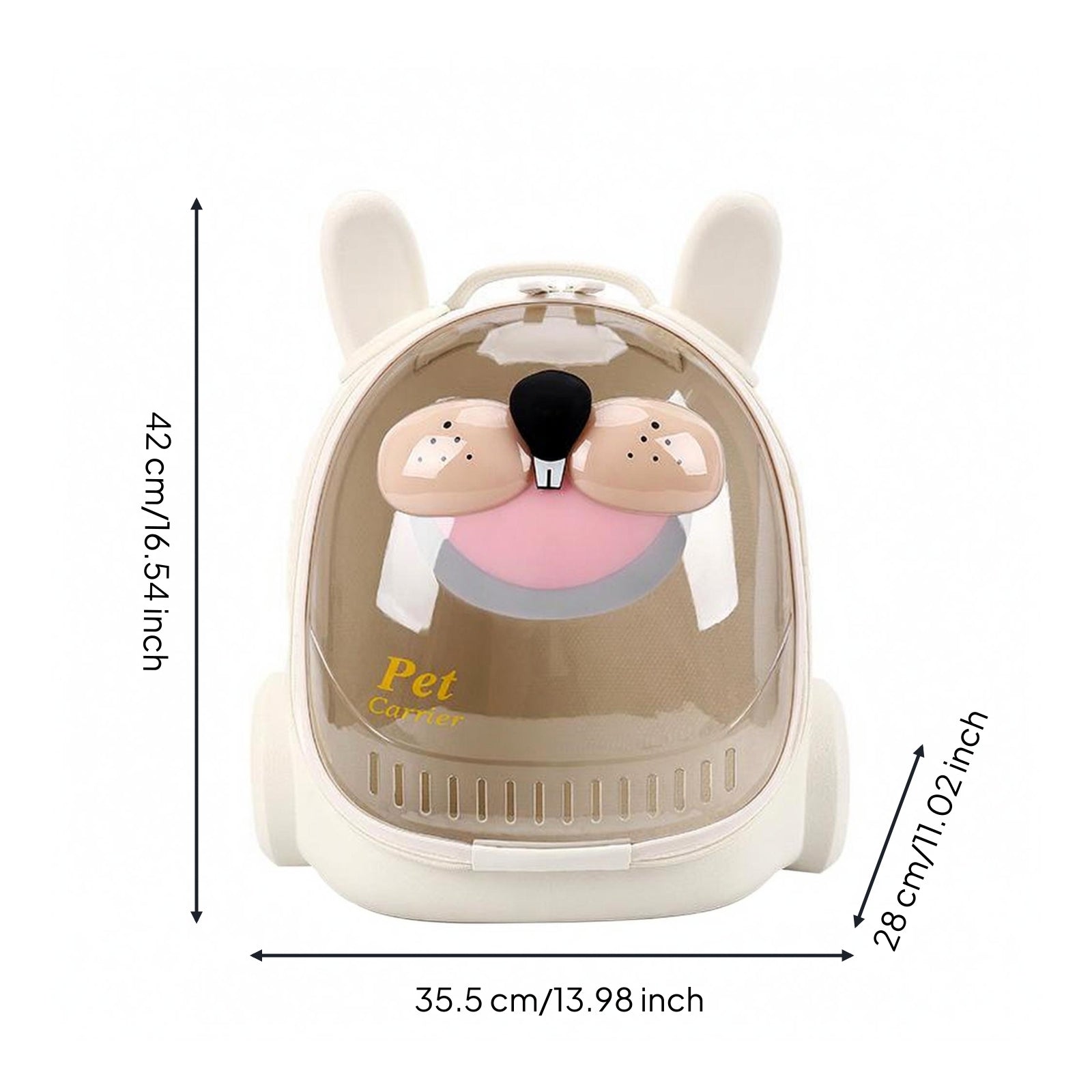 Space Capsule Pet Carrier Ventilated Cat Backpack Carrier Top Handle