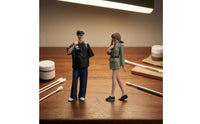 2 Pieces Resin Miniature Figures Highly Detailed Resin Figurines Female Figurine