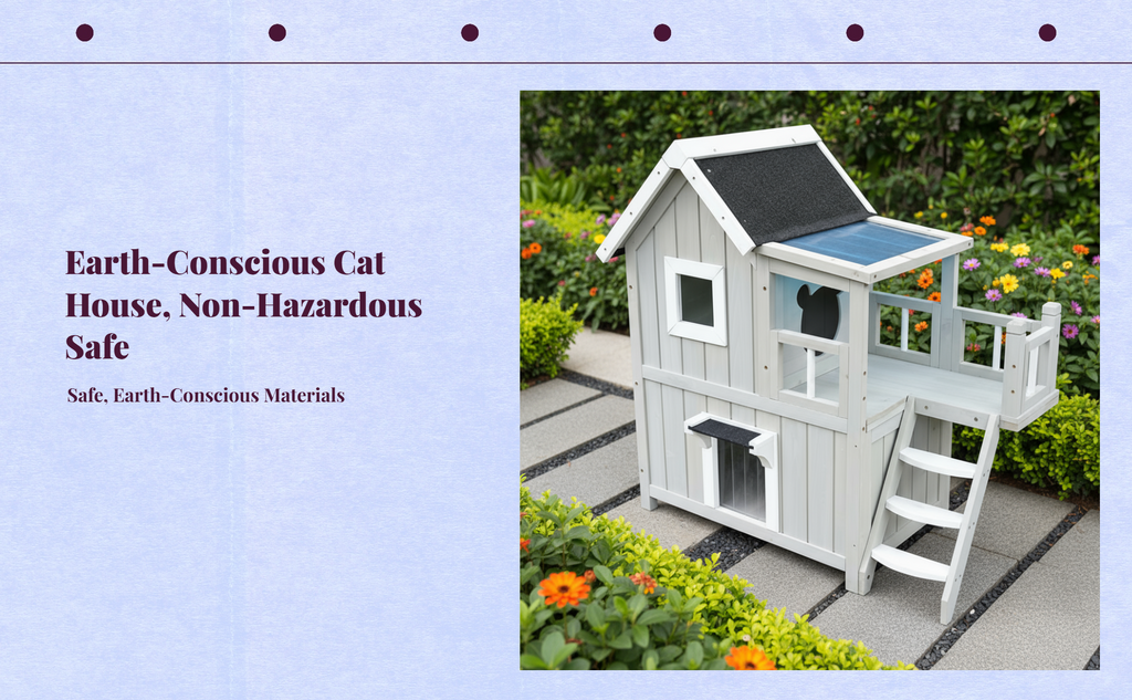 Insulated weatherproof wooden cat house