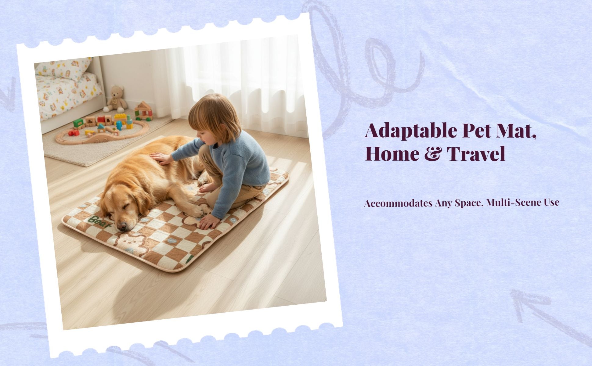 Washable ultra-soft dog bed