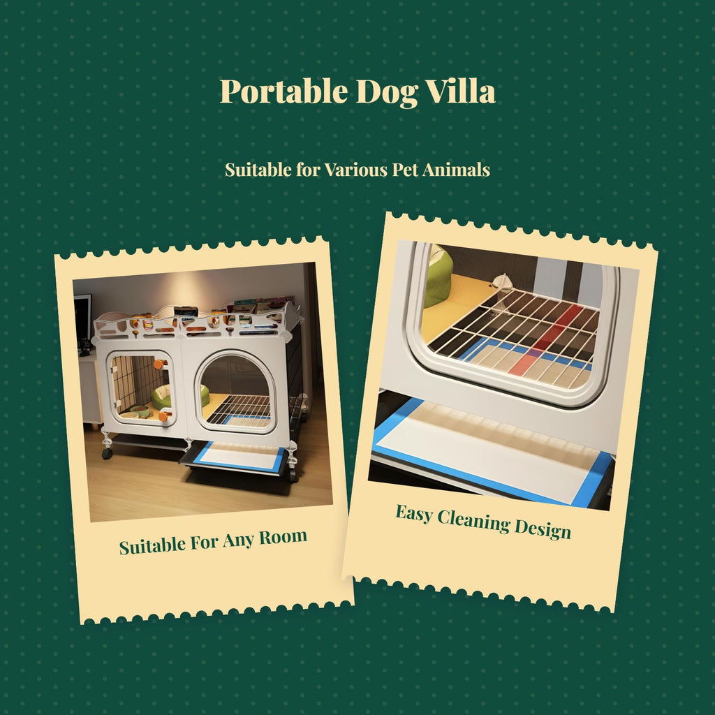 Leak-resistant dog crate for training
