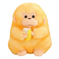Golden Monkey Stuffed Calming Sitting Monkey Doll Cuddly for Children