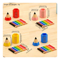 Dollhouse Pencil Holder Faceted Desk Accessory Pointed Tip