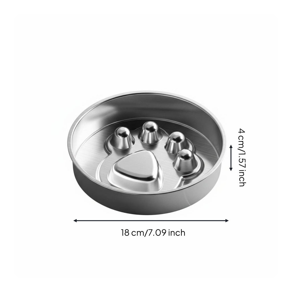 Slow Feeder Dog Bowl Rust-Resistant Stainless Pet Bowl Easy to Pet Hygiene Supplies for Large Dogs