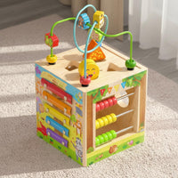 Early Learning Toy Box 8 in 1 Bead Maze Box Shape Sorting for Kindergarten, Kids