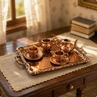 Dollhouse Tea Service Ornate 1/12 Scale Tea Set Model Prop