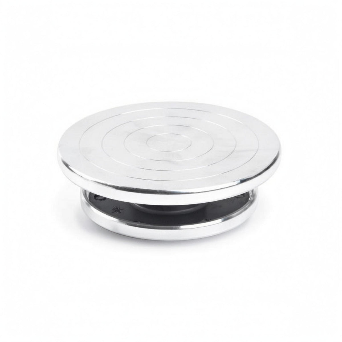 Sculpting Turntable Aluminum Alloy Pottery Turntable Silver Finish for Crafting
