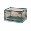 Foldable Storage Box Large Capacity Stackable Storage Bin with Doors