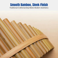 Bamboo Pan Flute, 22 Tubes, Professional Performance, Student Instrument