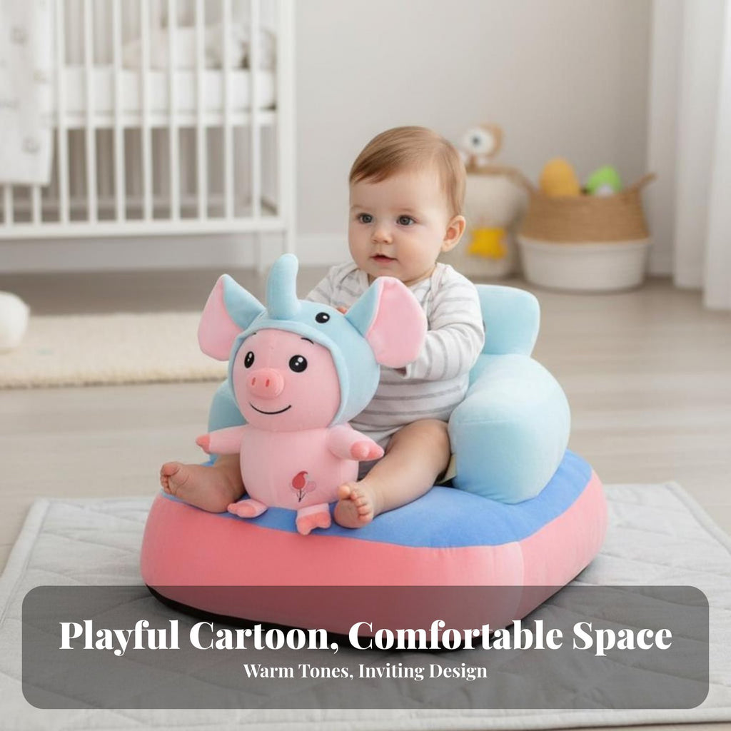 Plush Sit-Training Chair Soft and Comfortable creatureShaped Sitting Trainer