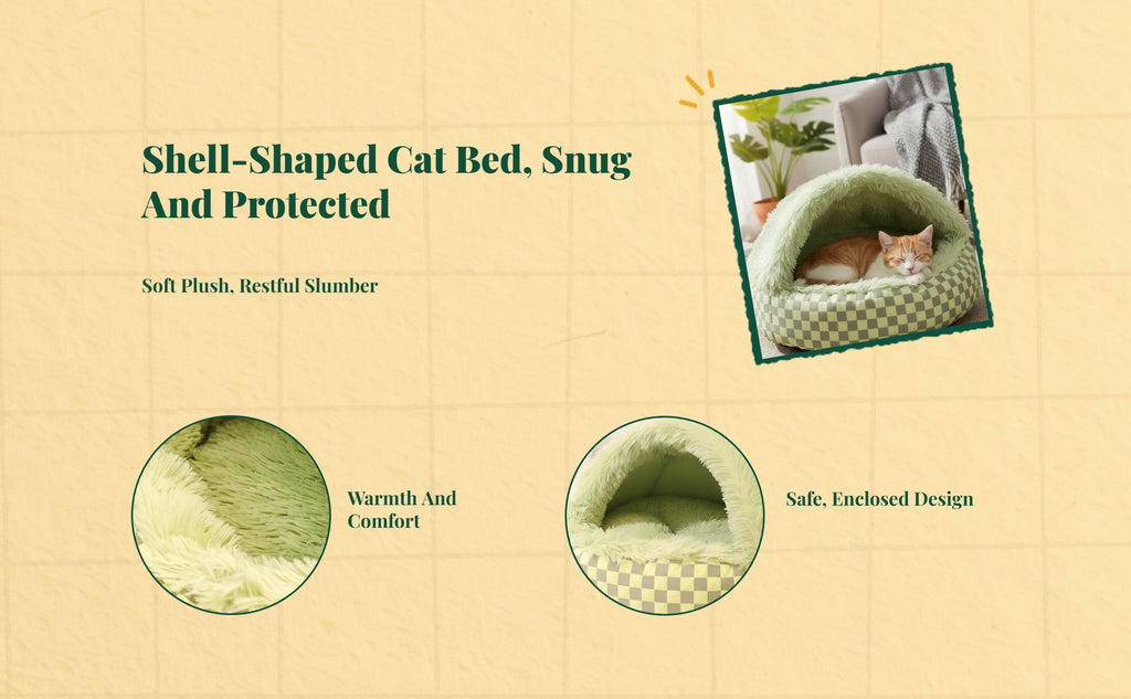 Insulated cat cave bed for warmth