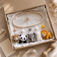 Crochet Creature Mobile Knitted Texture Infant Decor Stuffed for Infants