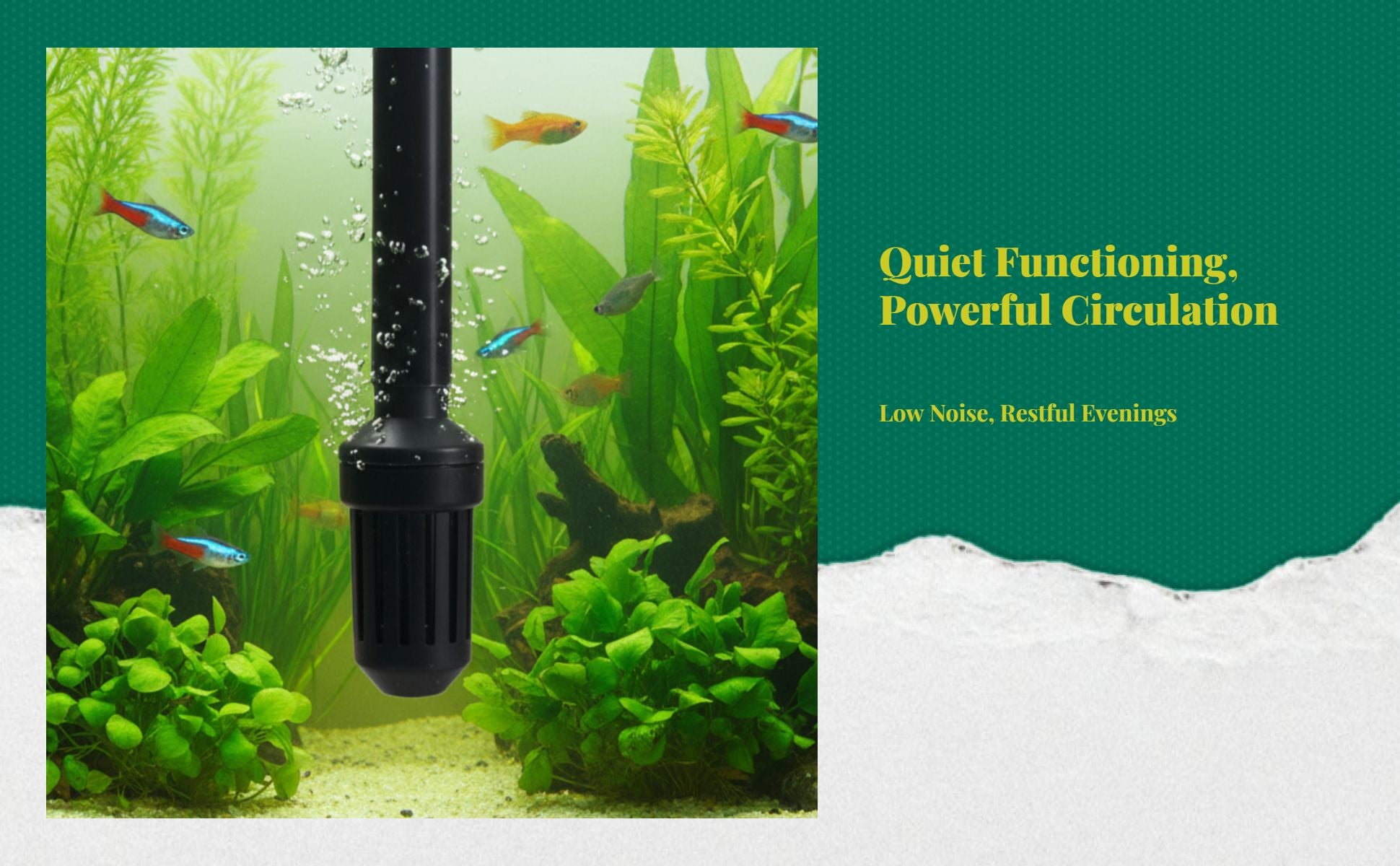 SubFlow-990/991/992/993 immersible aquatic pump, triple-function strainer, extremely quiet, suitable for fish containers, aquatic habitats, circulation, and oxygenation