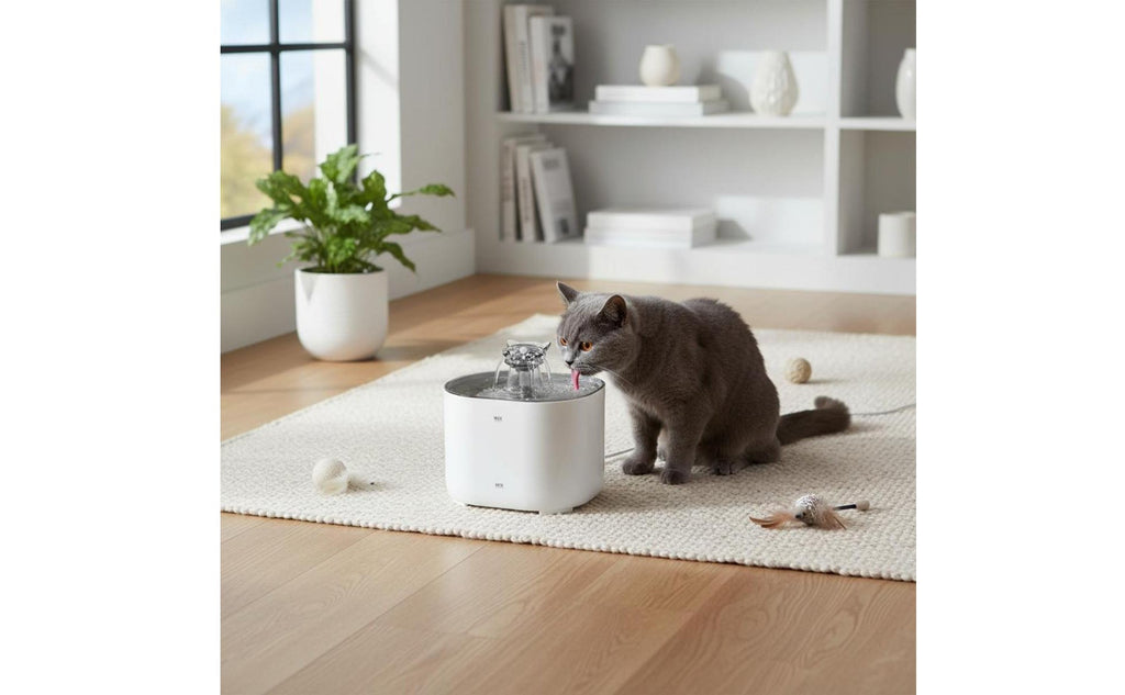 Rechargeable Kitty Fountain Quiet Pet Care Item Easy to Clean for Cats