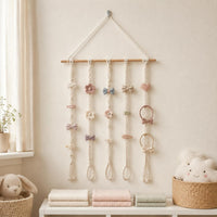 Wall-Hanging Organizer Rack Minimal Cotton Cord Rack Decorative