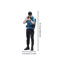 Resin Man Figurine with Camera Finely Detailed 1:64 Scale Photographer Figure Hand-Painted Photographer Figurine for Hobbyists, Dioramas, Sand Tables