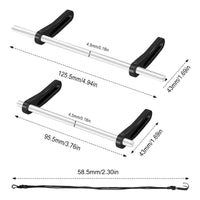Front and Rear Crawler Bumper Kit Shock Resistant Adjustable Metal RC Bumper