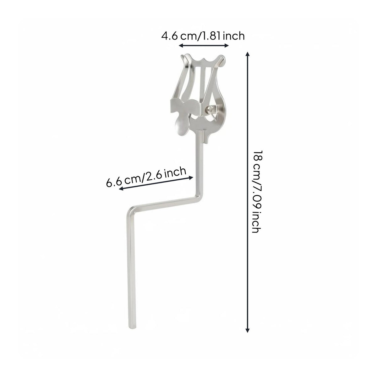 Marching Sax Music Stand Lightweight Sax Music Stand Clip Metal Saxophone Clip for Performance