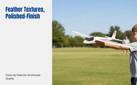 Kids Hand-Throw Airplane, Large Soarer, Fixed Fin, Assembly Toy