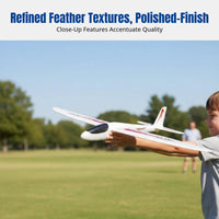 Kids Hand-Throw Airplane, Large Soarer, Fixed Fin, Assembly Toy